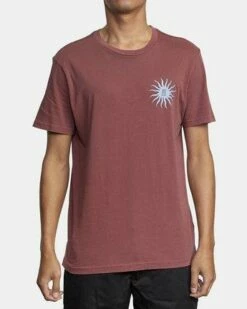 RVCA Sun Sprout In Red Shirt