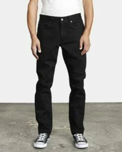 RVCA Denim Rockers Skinny Fit In Black