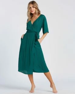 Billabong Shorebreak In Evergreen (Egr) Dress