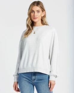 Billabong Stayin In Fleece In Ice Heather (Ich) Sweatshirt