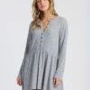Billabong Always Lounging In Grey Dress