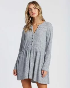 Billabong Always Lounging In Grey Dress