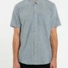 Volcom Everett Oxford In Blue Woven Shirt