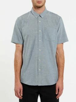 Volcom Everett Oxford In Blue Woven Shirt