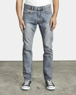 RVCA Denim Daggers Slim Fit In Dark Vintage (Dkv)