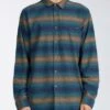 Billabong Coastline Flannel In Blue Woven Shirt