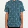 Volcom Inner Valley In Blue Woven Shirt