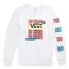 Vans Layers Of Loud Long Sleeve Boyfriend Tee Shirt In White