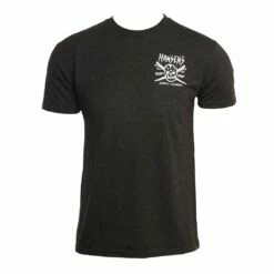 Crossed Boards In Black Shirt