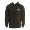 Mineral Wash Hooded In Black Sweatshirt