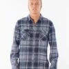 Rip Curl Hammonds Flannel In Navy Blue (Nv Shirt