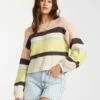 Billabong Seeing Stripes In Lemongrass (Les) Sweater