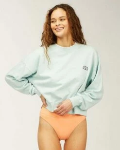 Billabong Lets Chill Pullover In Blue Sweatshirt