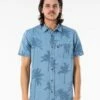 Rip Curl Mason Ho In Light Blue Woven Shirt