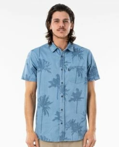 Rip Curl Mason Ho In Light Blue Woven Shirt