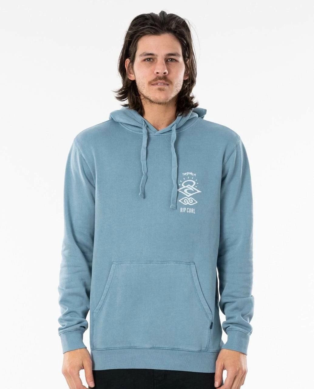 Rip Curl Search Icon Hood In Blue Sweatshirt 1 Rip Curl Search Icon Hood In Blue Sweatshirt
