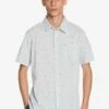 Quiksilver Spilled Rice In Blue Woven Shirt