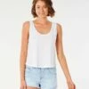 Rip Curl Longboard In White Tank Top