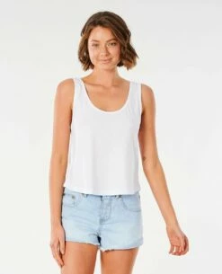 Rip Curl Longboard In White Tank Top