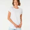 Rip Curl WoLongboard Plains Tee Shirt In White