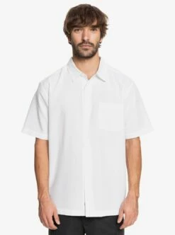 Quiksilver Centinela 4 In White Woven Shirt