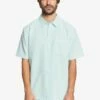 Quiksilver Centinela 4 In Aqua Splash Centinella (Bzg1) Woven Shirt
