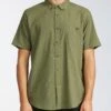 Billabong All Day Jacquard In Military (Mil) Woven Shirt