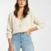 Billabong Bring It In White Sweater