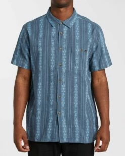 Billabong Sundays Jacquard In Navy Blue (Nvy) Woven Shirt