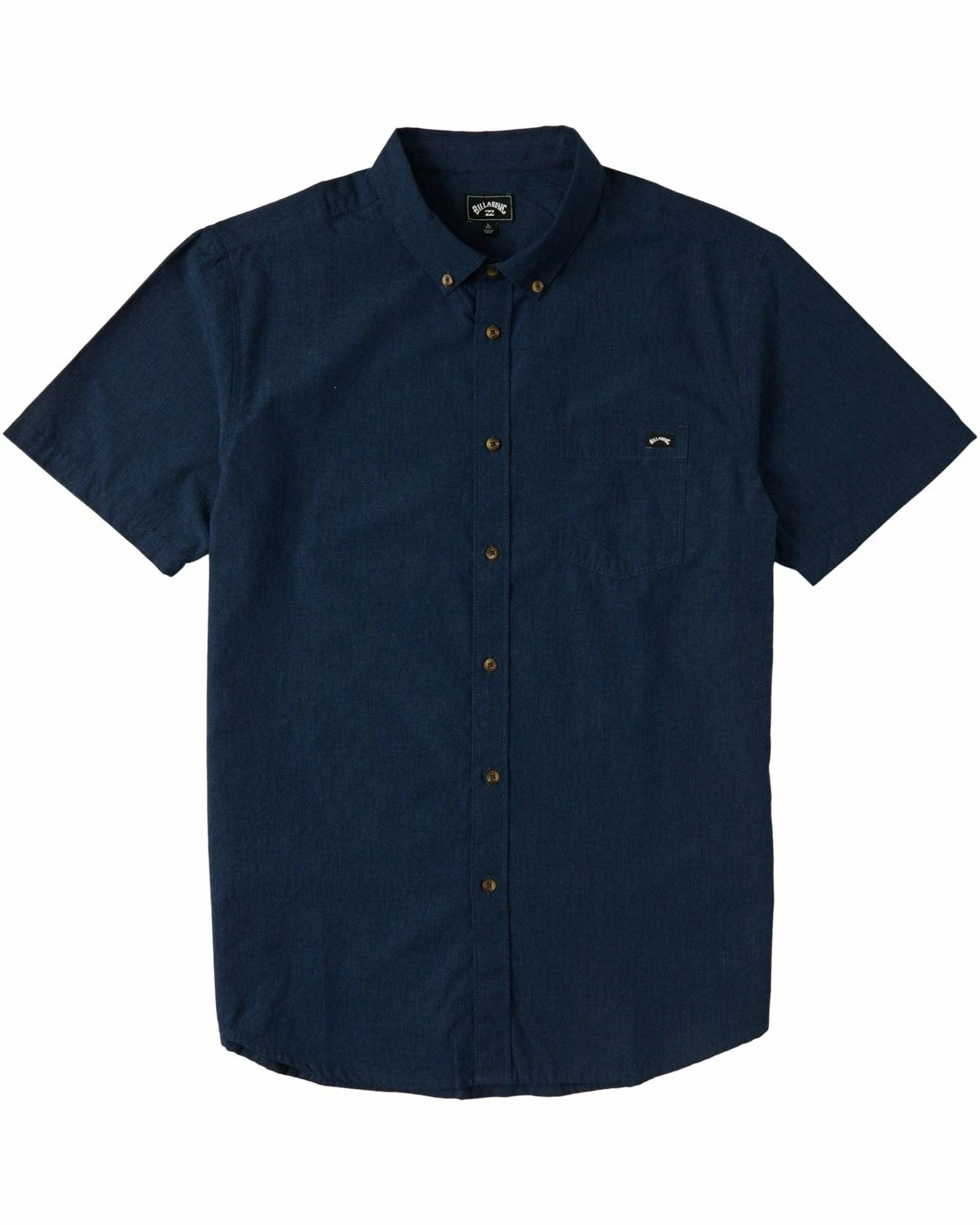 Billabong All Day Short Sleeve In Navy Blue (Nvy) Woven Shirt 1 Billabong All Day Short Sleeve In Navy Blue (Nvy) Woven Shirt