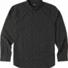 Billabong All Day Jacquard Long Sleeve In Black Woven Shirt