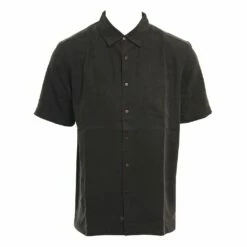 Quiksilver Kelpies Bay In Black Woven Shirt