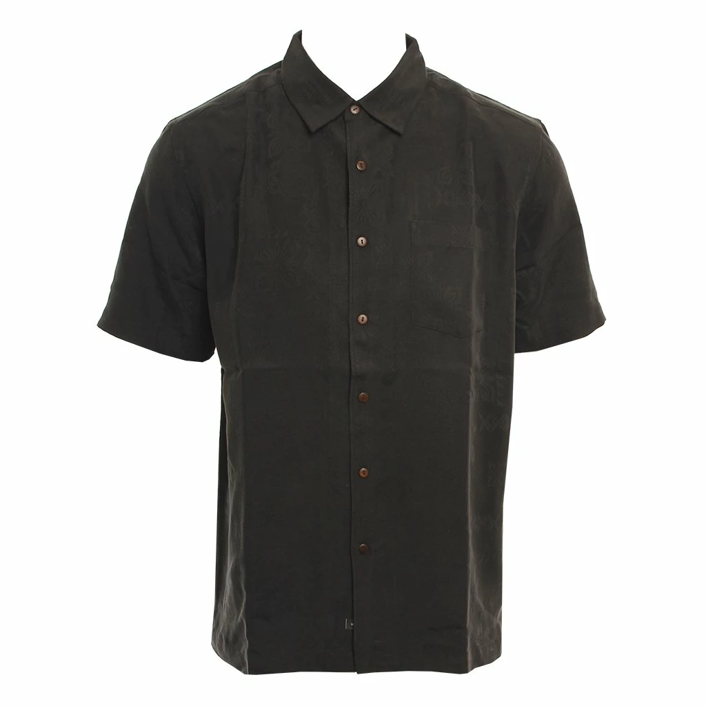 Quiksilver Kelpies Bay In Black Woven Shirt 1 Quiksilver Kelpies Bay In Black Woven Shirt