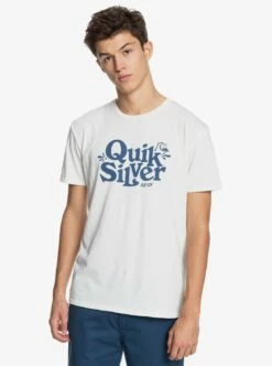 Quiksilver Tall Heights Organic In White Shirt
