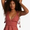 Roxy Simple Blossom In Marsala (Mpd0) Tank Top
