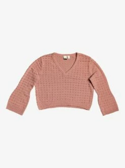 Roxy Do You Good VNeck Jumper In Ash Rose (Mkm0) Sweater