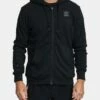 RVCA Swift Zip Up Hoodie Box In Black Sweatshirt
