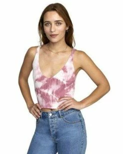 RVCA Captured Tie Dye In Multi Tank Top