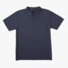RVCA PTC Texture Stripe Polo In Blue