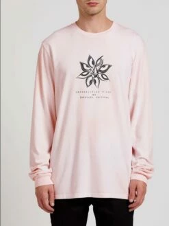 Volcom Burch Long Sleeve In Pink Shirt