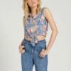 Volcom Tied In Nots Floral Woven In Multi (Mlt) Tank Top