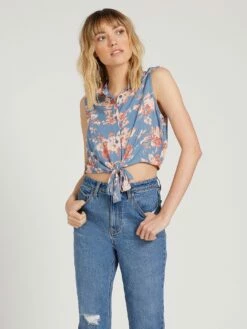 Volcom Tied In Nots Floral Woven In Multi (Mlt) Tank Top
