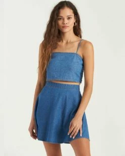 Billabong Tropics In Blue Skirt