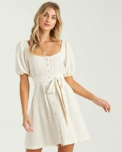 Billabong Save Sundown Mini In White Dress