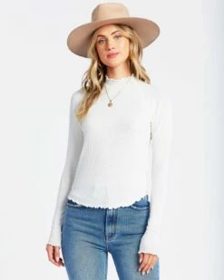Billabong Save Layer Me Long Sleeve Top In Cool Wip (Cwp) Shirt