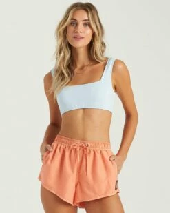 Billabong Sol Searcher Overdyed Volley Swim Short In Peach Boardshorts