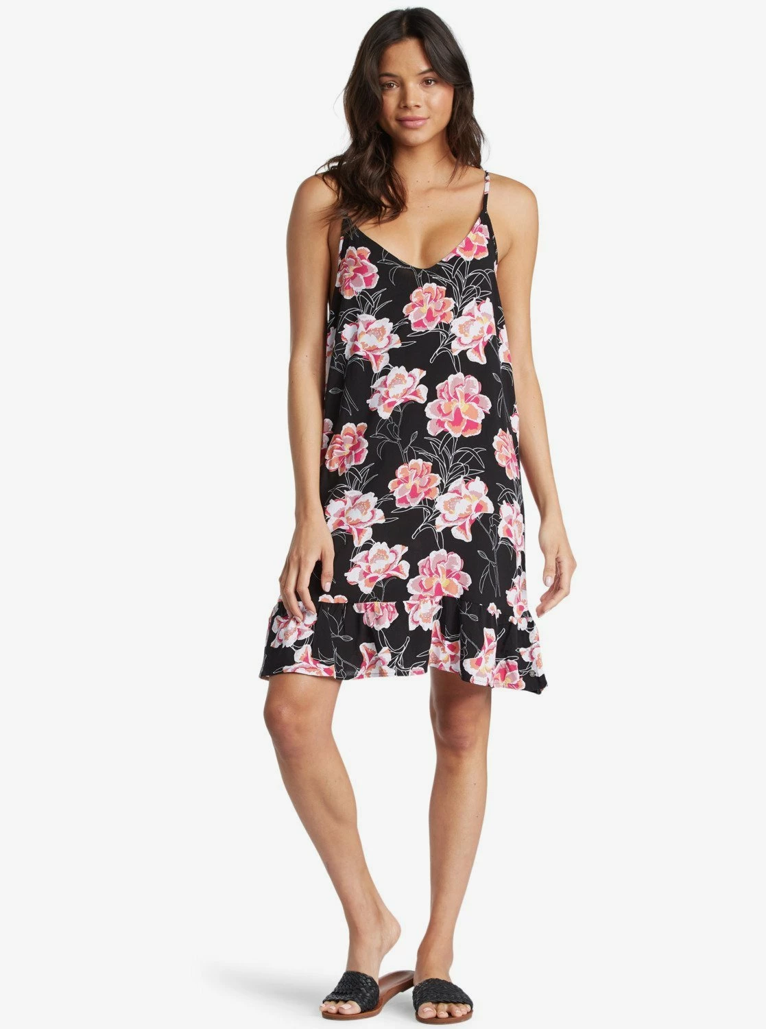 Roxy Tales Of Us Strappy In Anthracite Zilla (Kvj8) Dress 1 Roxy Tales Of Us Strappy In Anthracite Zilla (Kvj8) Dress