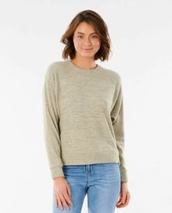 Rip Curl Cosy II Fleece In Green Sweatshirt