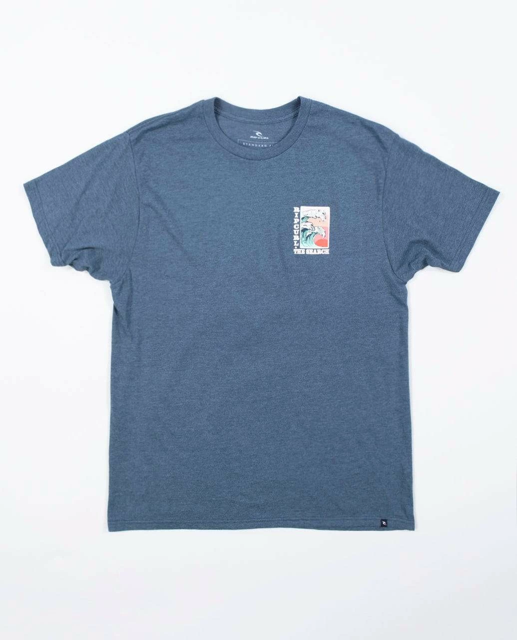 Rip Curl Double Up Premium In Navy Blue Heather (Nvyht Shirt 1 Rip Curl Double Up Premium In Navy Blue Heather (Nvyht Shirt