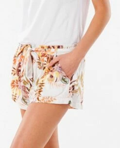 Rip Curl Tallows In White Shorts